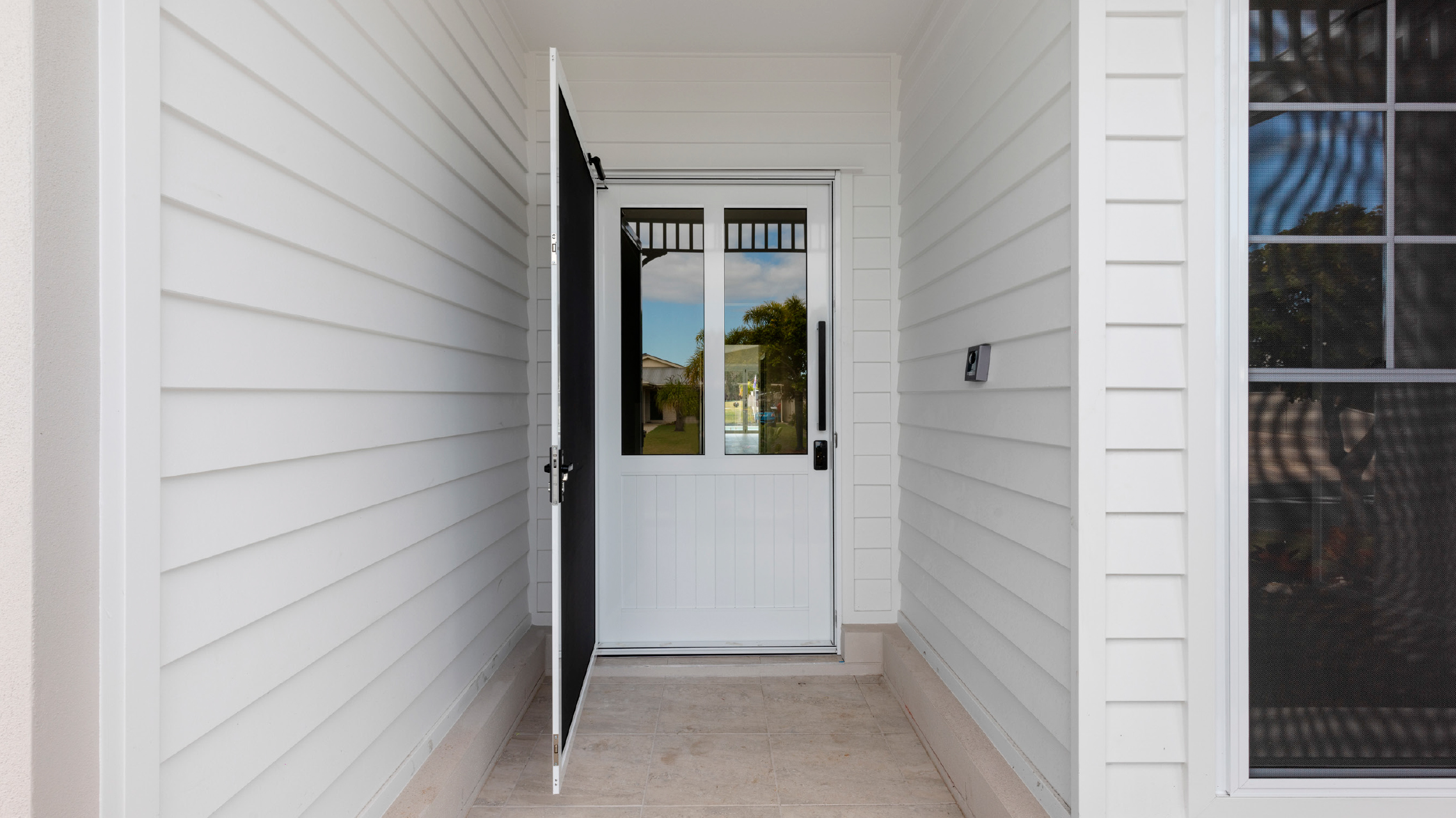 White Entry Door