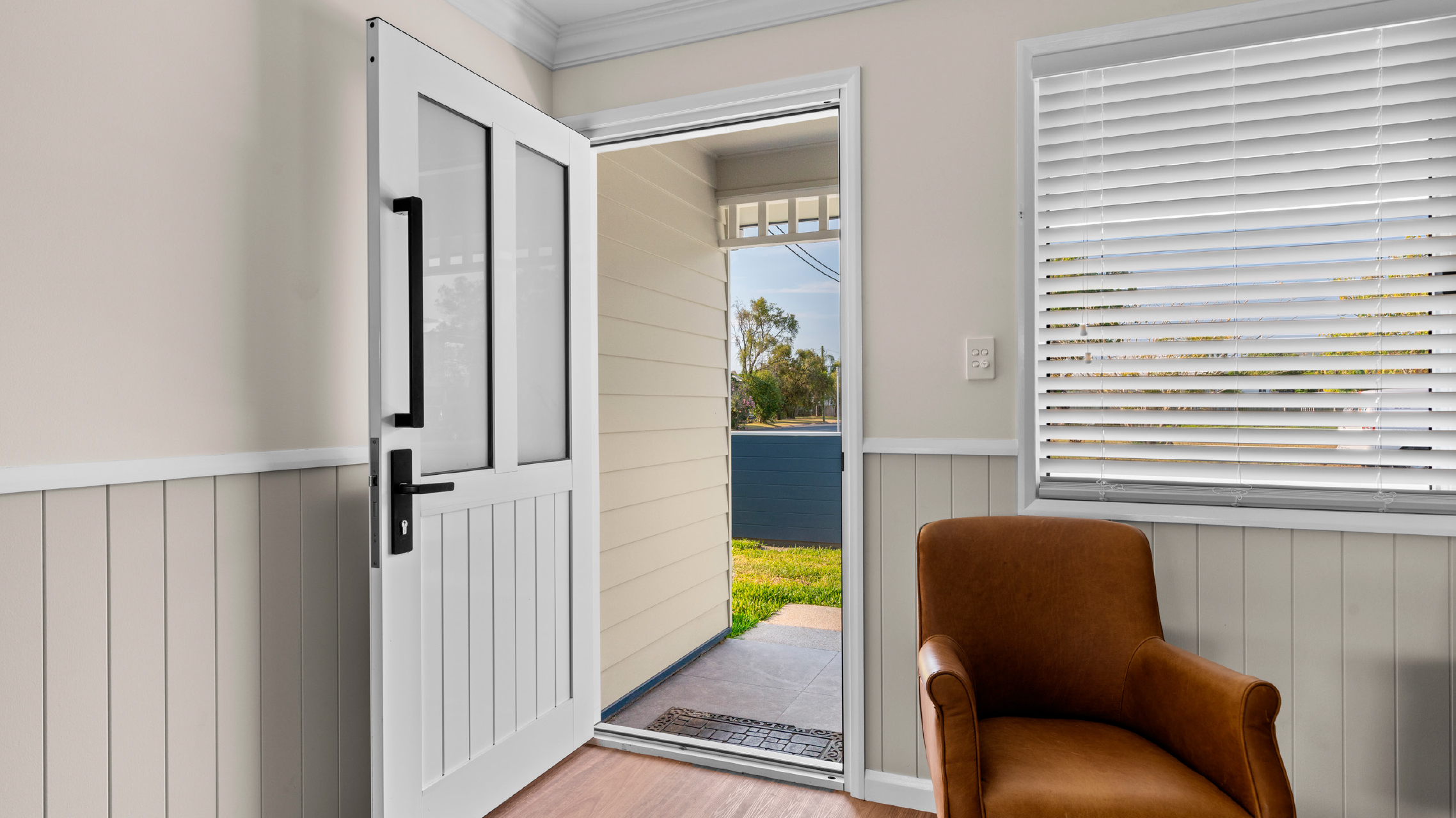 White Front Entrance Door