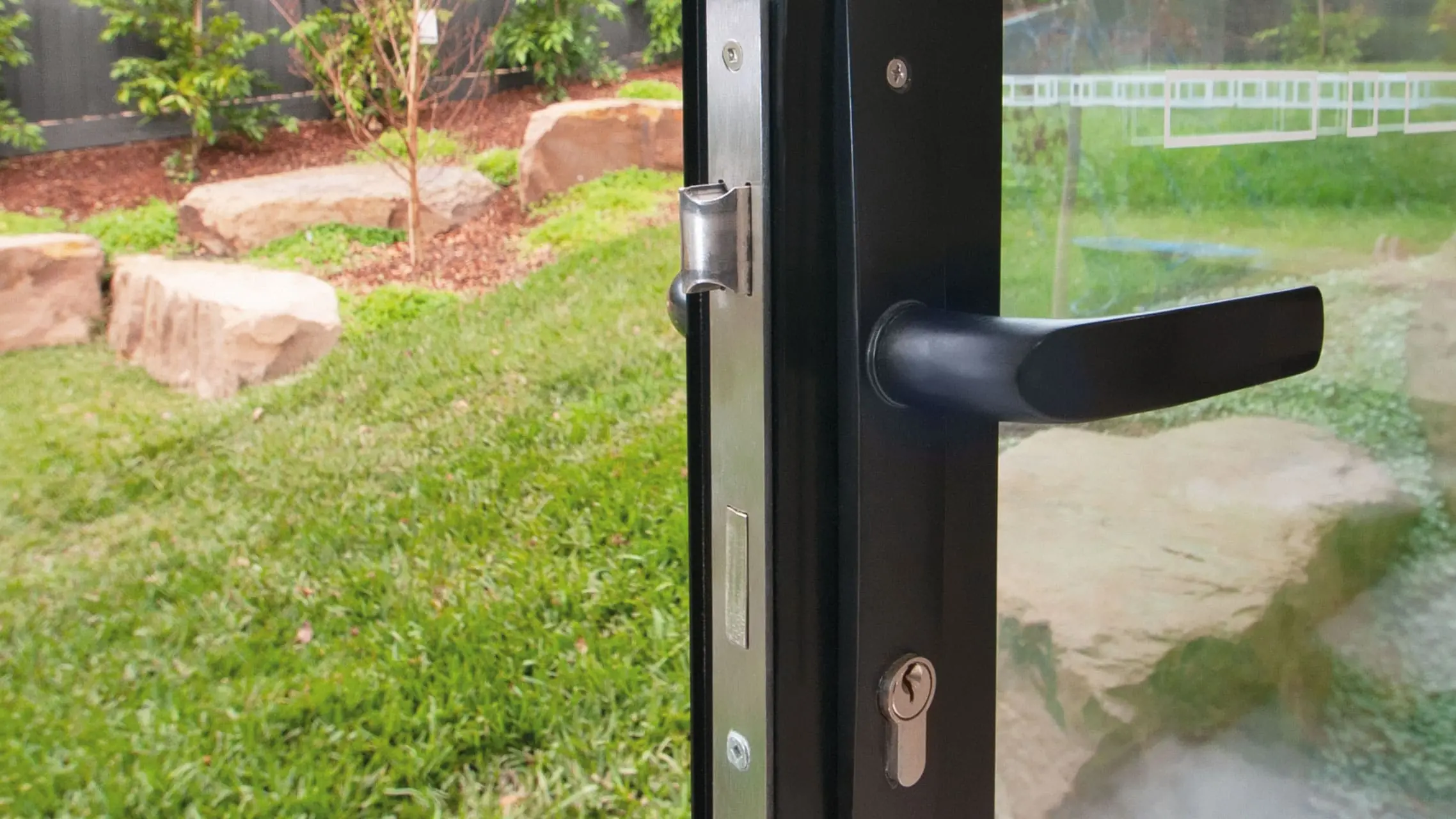 Black Bi fold Door internal handle