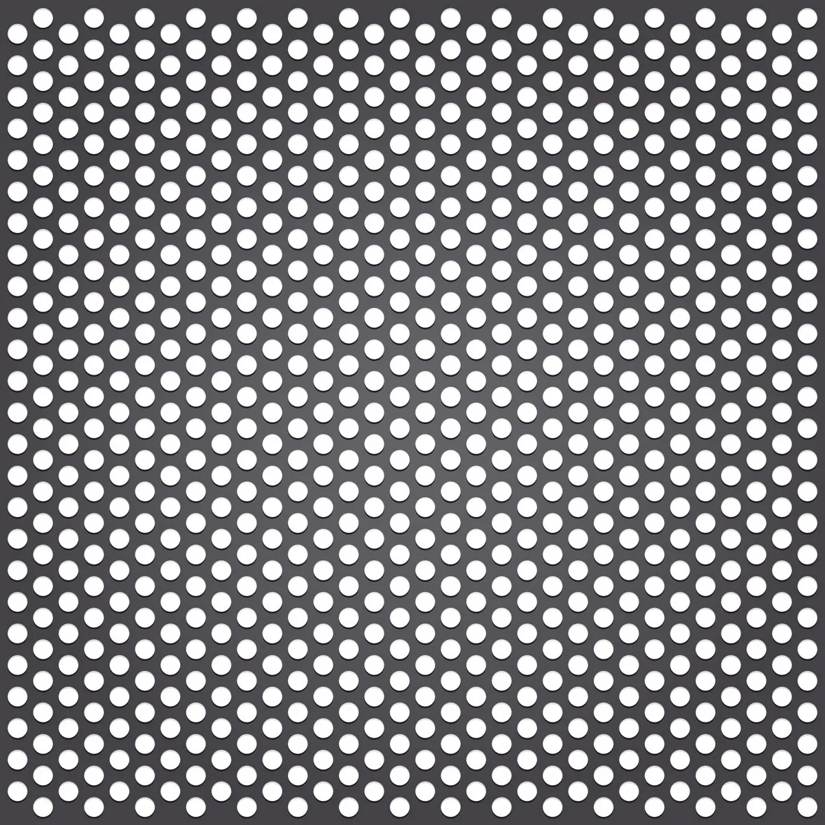 Perforated aluminium panels