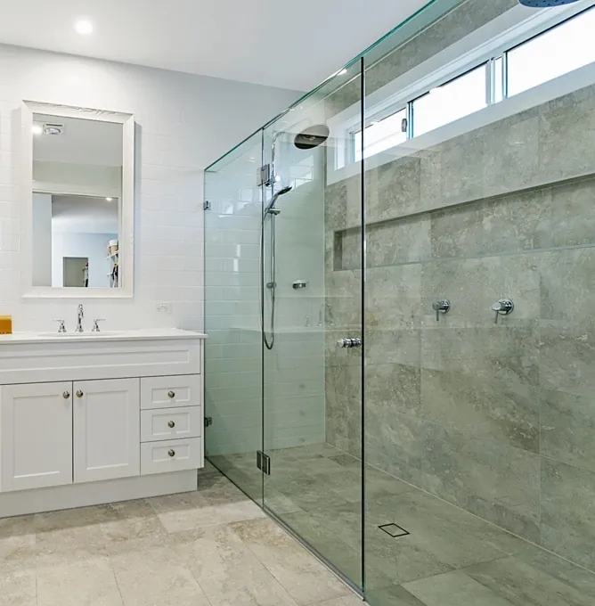 Frameless Hinged Shower Screens