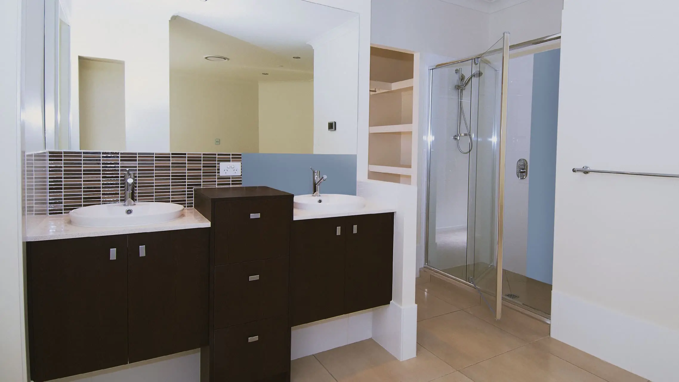 Polished Silver Framed Showerscreens