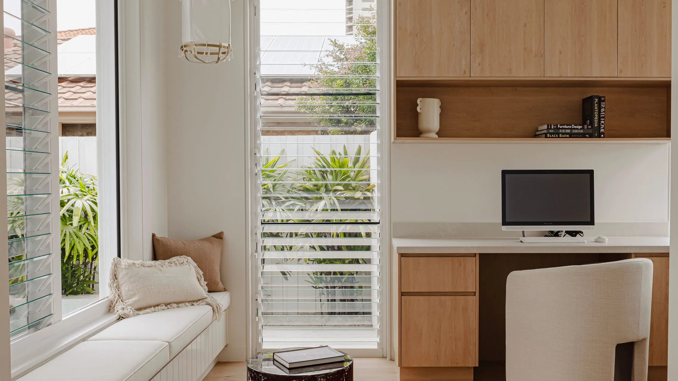 Tall Louvre Window with clear glass blades