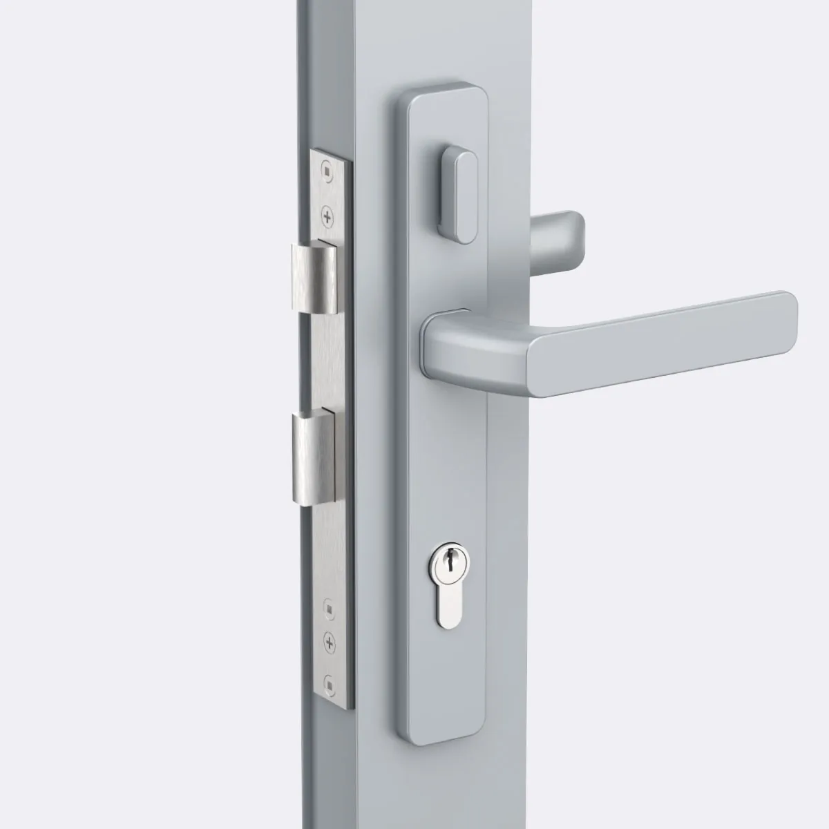 Square lever handle