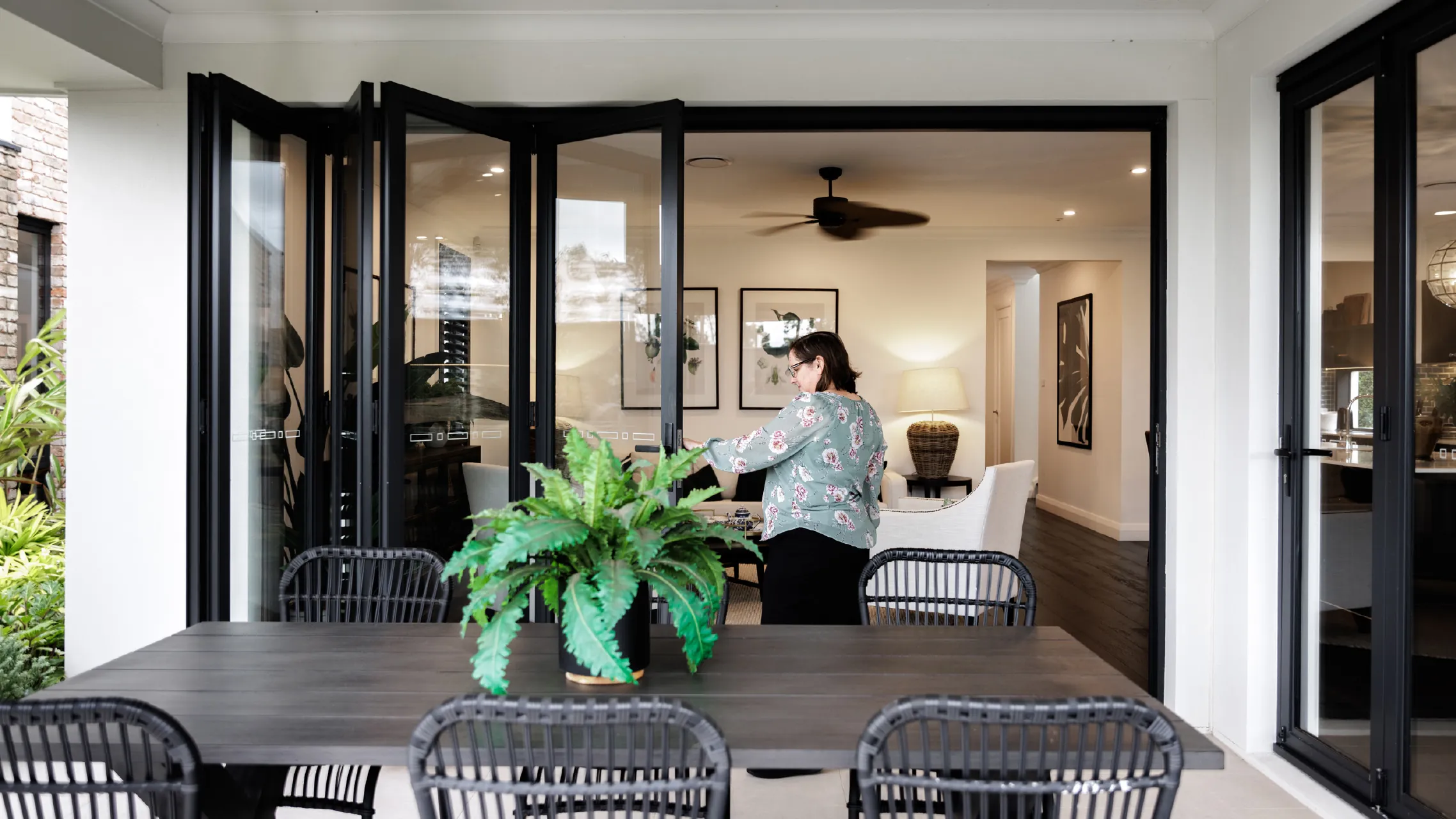 Black Bifold Patio Door